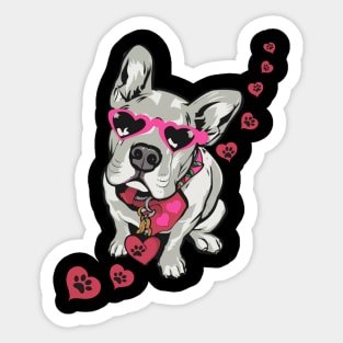 Pitbull Lover Valentines Day Sticker